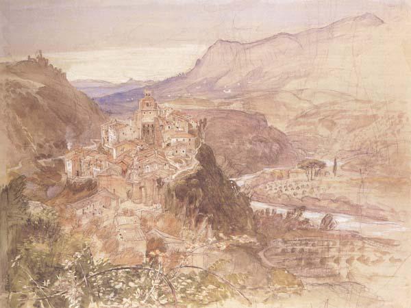 Samuel Palmer The Village of Papigno on the Nar,between Terni and thte Falls oil painting image